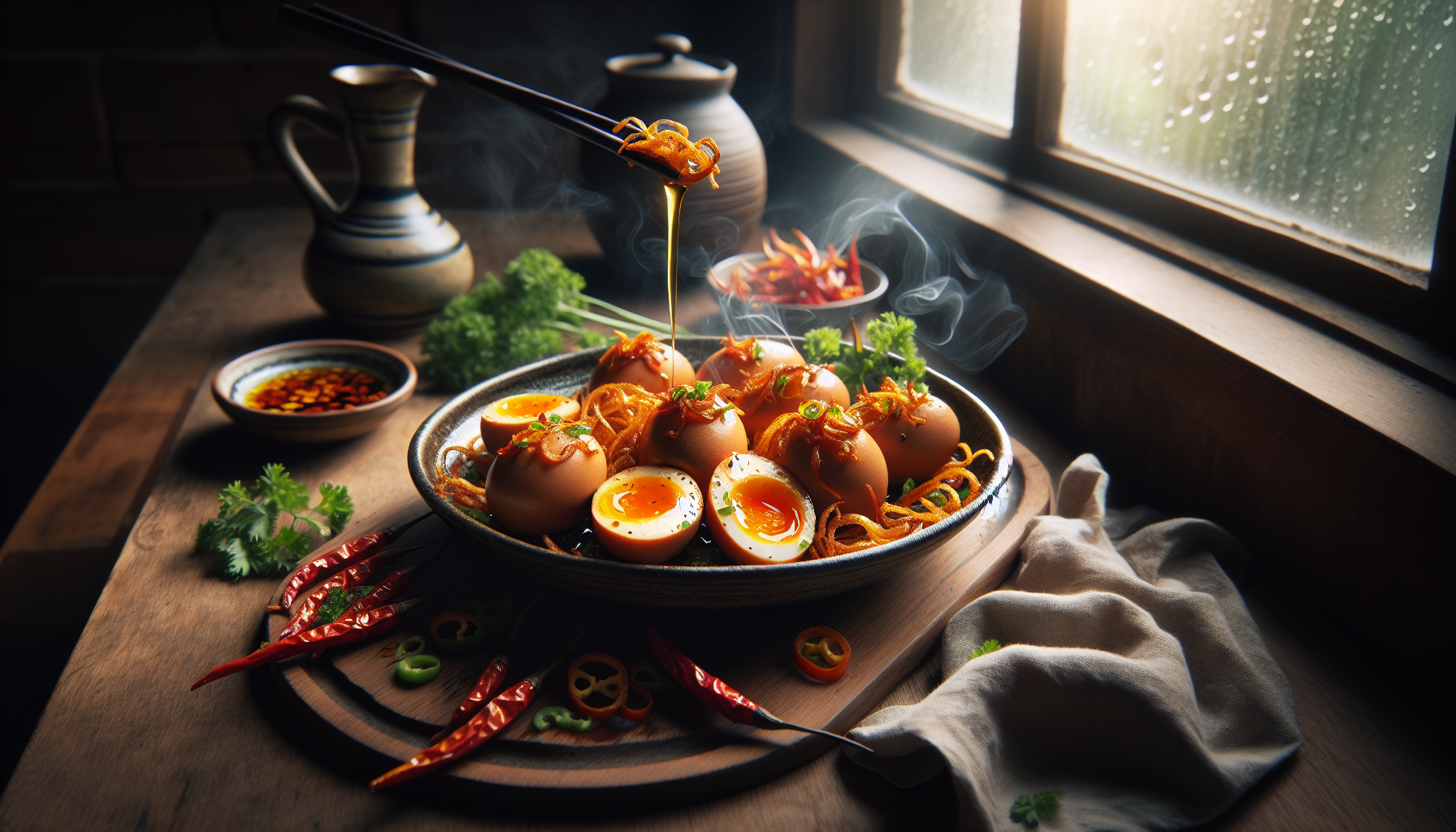 Crispy Chili Oil Eggs